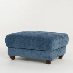 IMPERIAL TRAVEL (D.C.M. COMFORT LINE) Pufy I Podnóżki^Pufa z pojemnikiem TIVOLI niebieska