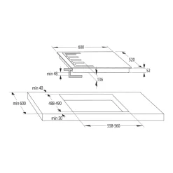 Gorenje Płyty Kuchenne^Płyta indukcyjna czarna GI6421SYB