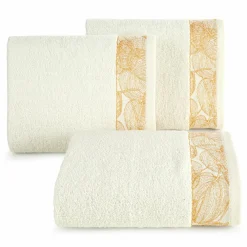 Outlet Eurofirany Ręcznik bawełniany kremowy AGIS 50x90 cm