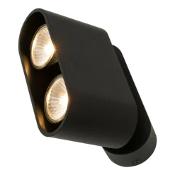 Discount Zumaline Reflektor natynkowy 2-punktowy czarny RONDIA2