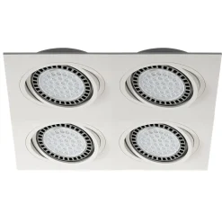Outlet Zumaline Reflektor 4-punktowy podtynkowy biały BOXY DL 4