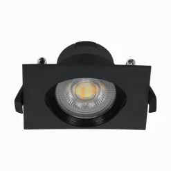 Best LED-POL Reflektor spot podtynkowy kwadratowy czarny ORO ZUMA LED S 5W CCT-W