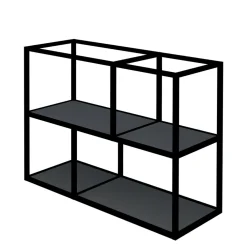 Discount Regał KAMPO 100,2 cm + grafitowe półki INSIDE