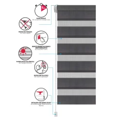 Best Roleta DZIEŃ NOC 50x140 cm