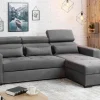 Discount Exline Rozkładany narożnik z regulowanymi zagłówkami MONSON
