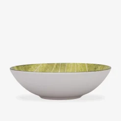 Lubiana Miski, Patery I Półmiski^Salaterka porcelanowa zielona CZTERY PORY ROKU 17,5 cm