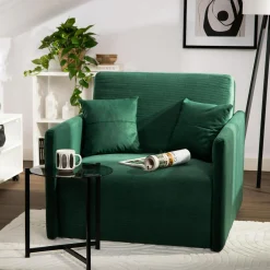 Discount inny Sofa amerykanka butelkowa zieleń MIKA