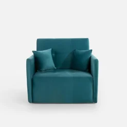 Dzieci Sofy|Sofy^Sofa amerykanka turkusowa 93 cm LEO I