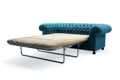 Discount Inspire Sofa glamour niebieska CHESTER
