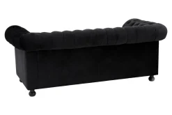 Sale Inspire Sofa glamour rozkładana czarna CHESTER