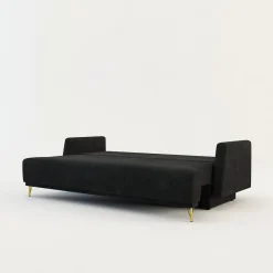 Milo Sofy^Sofa na złotych nogach rozkładana LAUREN