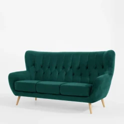 Impresti Sofy^Sofa 3-osobowa ciemnozielona KELSO