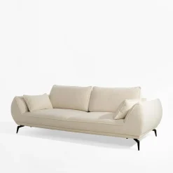 Outlet Instilo Sofa 3-osobowa kremowa CAVO