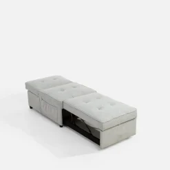 Dzieci inny Sofy|Sofy^Sofa 1-osobowa rozkładana szara WINSLO