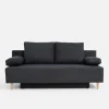 Exline Sofy^Sofa rozkładana antracyt TREVISO