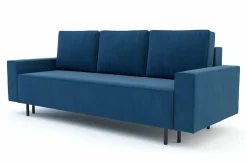 Exline Sofy^Sofa rozkładana ciemnoniebieska KAMALA