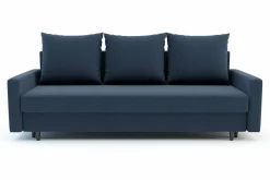 Discount Exline Sofa rozkładana ciemnoniebieska KELLY