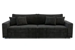 Clearance Sofa rozkładana czarna MARKOS