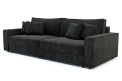 Clearance Sofa rozkładana czarna MARKOS