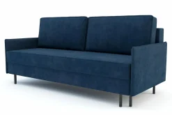 Exline Sofy^Sofa rozkładana granatowa NELLY