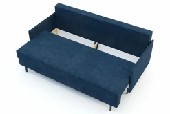 Exline Sofy^Sofa rozkładana granatowa NELLY