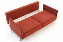 Outlet Instilo Sofa rozkładana na wysokich nóżkach ADELE