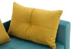 Dzieci Sofy|Sofy^Sofa rozkładana niebiesko-żółta LETTO prawa