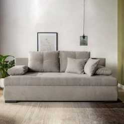 Online Mavik Sofa rozkładana 3-osobowa beżowa MEMO