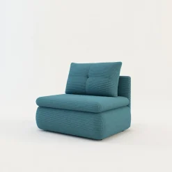 Discount Sofa rozkładana 1-osobowa błękitna ELIAS I