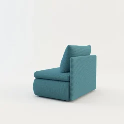 Discount Sofa rozkładana 1-osobowa błękitna ELIAS I