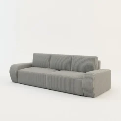 Comfort Line Sofa rozkładana 4-osobowa CAPPA jasnoszara