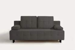 Exline Sofy^Sofa rozkładana 3-osobowa ciemnoszara ARIEL
