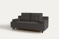 Exline Sofy^Sofa rozkładana 3-osobowa ciemnoszara ARIEL