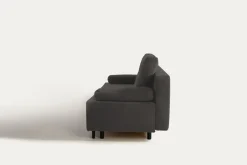 Exline Sofy^Sofa rozkładana 3-osobowa ciemnoszara ARIEL