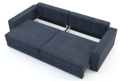 Best Sofa rozkładana 4-osobowa MARKOS ciemnoniebieska