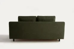 Discount Exline Sofa rozkładana 3-osobowa oliwkowa ARIEL