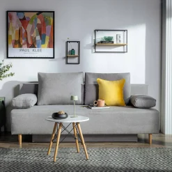 Exline Sofy^Sofa rozkładana szara TREVISO