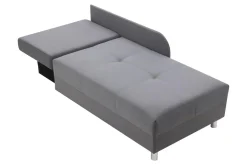 Outlet Sofa rozkładana szaro-różowa LETTO lewa