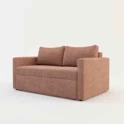Discount Sofa rozkładana sztruksowa różowa SOFI