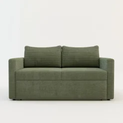 Dzieci Sofy|Sofy^Sofa rozkładana sztruksowa zielona SOFI