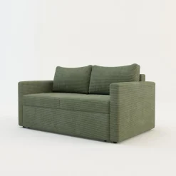 Dzieci Sofy|Sofy^Sofa rozkładana sztruksowa zielona SOFI