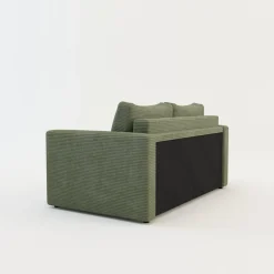Dzieci Sofy|Sofy^Sofa rozkładana sztruksowa zielona SOFI