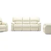 Sale Sofa skórzana i dwa fotele z funkcją relax ORLANDO