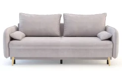 Best Sofa szaroróżowa VAMOS nóżki buk