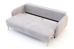 Best Sofa szaroróżowa VAMOS nóżki buk