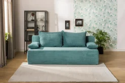 Discount Milo Sofa sztruksowa turkusowa LIBIA