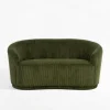 Best Sofa sztruksowa zielona SNUGLA