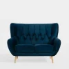 Sale Impresti Sofa uszak 2-osobowa ciemnoniebieska KELSO