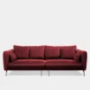 Best FN Design Sofa welurowa bordowa VOCAL