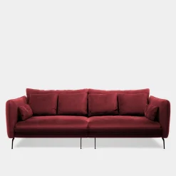Best FN Design Sofa welurowa bordowa VOCAL